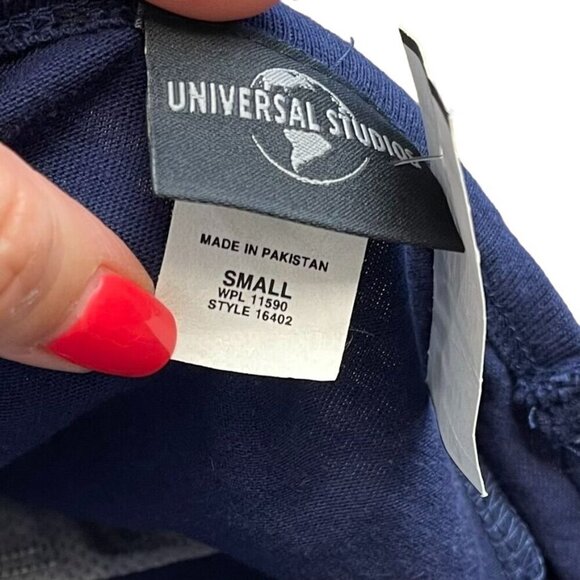 Universal Studios Unisex Navy Blue and Gray Long Sleeve Graphic Tee - Size Small - Picture 5 of 12